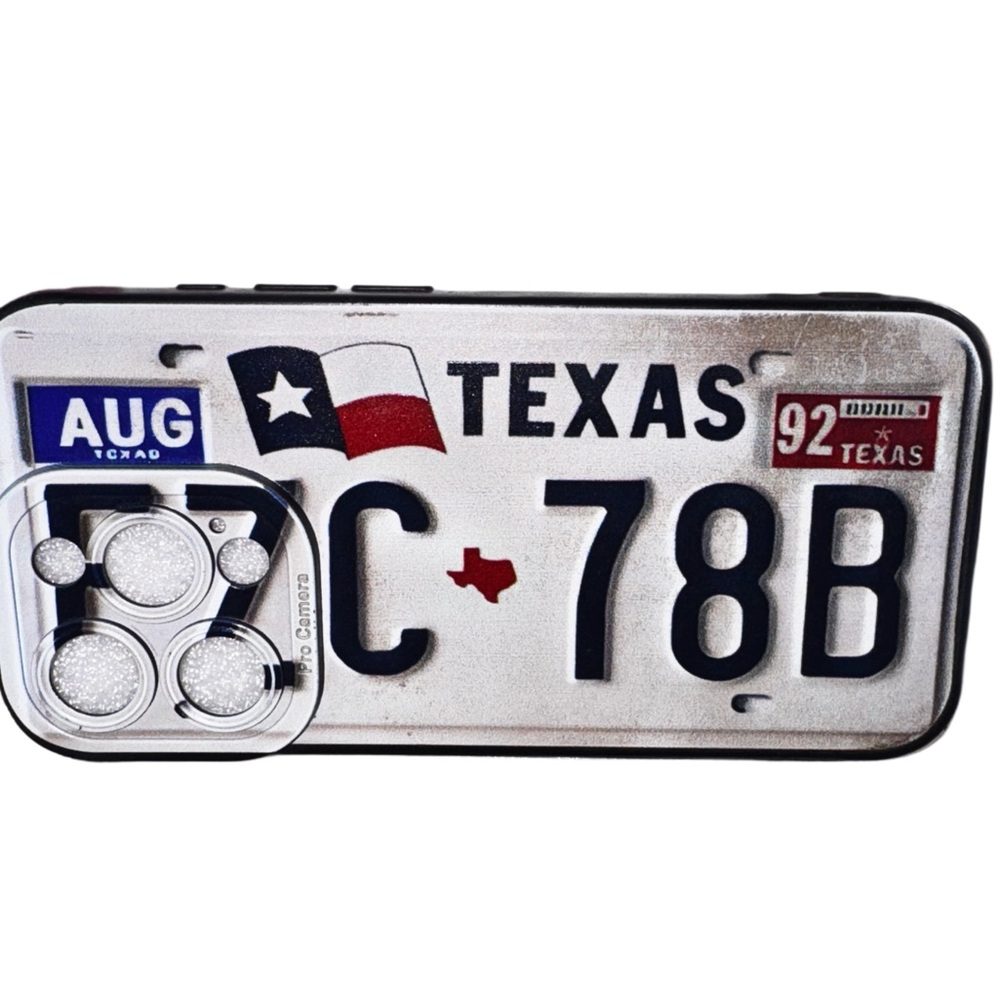 iPhone 15 Pro - Rustic Texas License Plate Phone Case